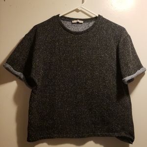 Zara Trafaluc Gray short sleeve shirt Medium